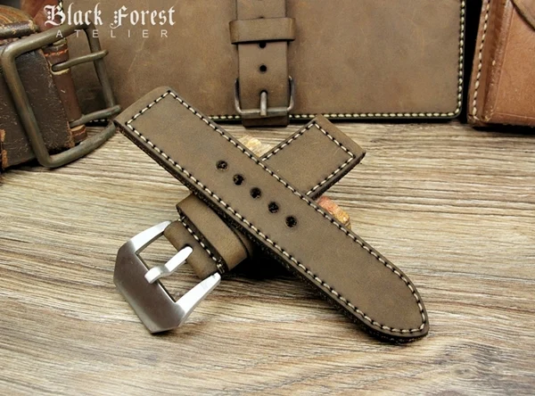 BF04 Swiss Ammo Handmade Vintage Strap 22mm/24mm/26mm/28mm – image 5